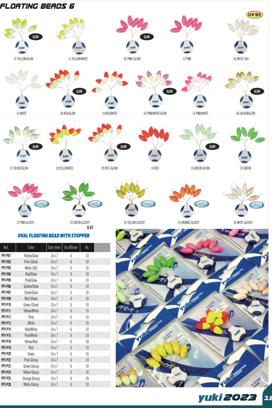 PERLES FLOTANTES OVAL - YUKI