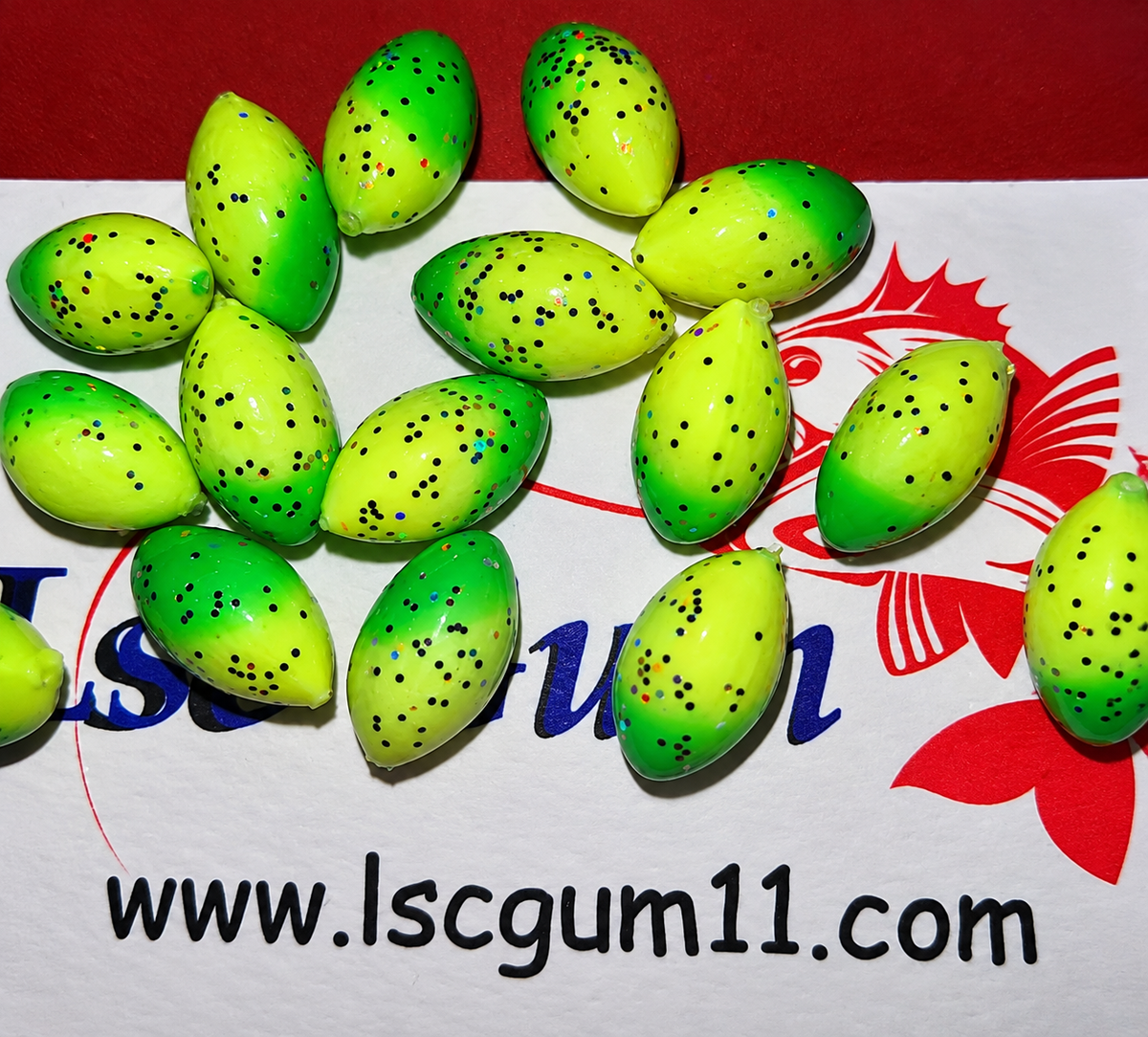 Perles jaune et verte LSC